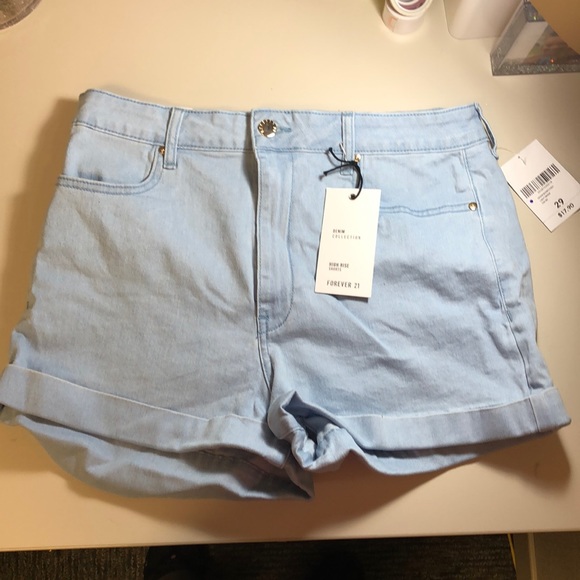 Forever 21 High Rise Cuffed Shorts - Picture 1 of 2